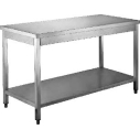 Stainless Steel Service Table - undershelf  1m (WTD-102)|mkayn|مكاين