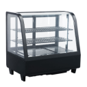OMAJ XCW-100L Black Cake Display Chiller  Countertop Curved Glass -70cm|mkayn|مكاين