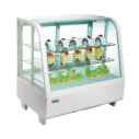OMAJ XCW-100L White Cake Display Chiller  Countertop Curved Glass -70cm|mkayn|مكاين