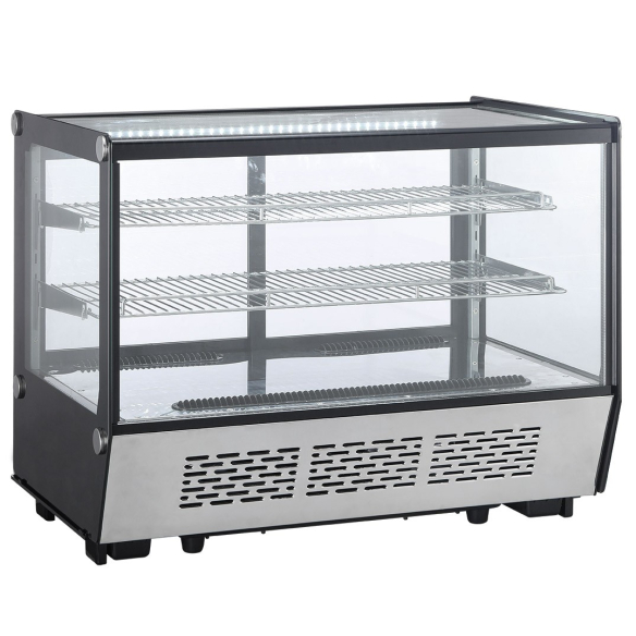 OMAJ XCW-160Z Cake Display Chiller Countertop Straight Glass -90 cm