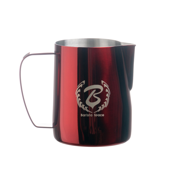 Barista Space (F19) Stainless Steel Red Milk Pitcher 350ml
