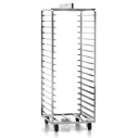 REAL FORNI Stainless steel rotary trolley 18 shelves|mkayn|مكاين