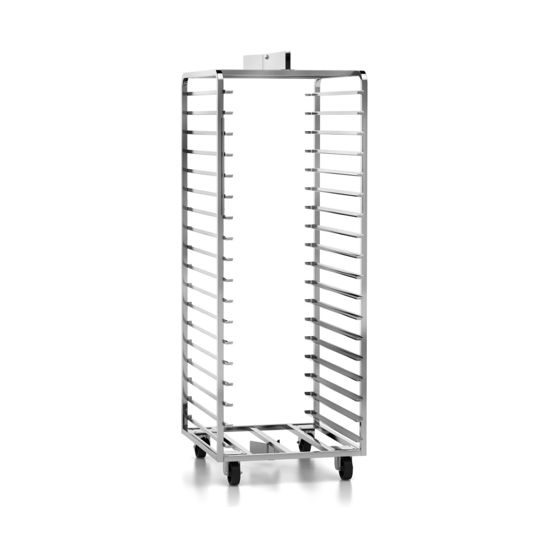 REAL FORNI Stainless steel rotary trolley 18 shelves