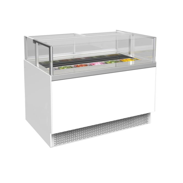OMAJ PRO (DICS900) Display Show Cake and Chocolate Case Bottom With Drawer White 90 cm