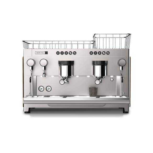 IBERITAL TANDEM 2 Group Espresso Machine - Wood|mkayn|مكاين