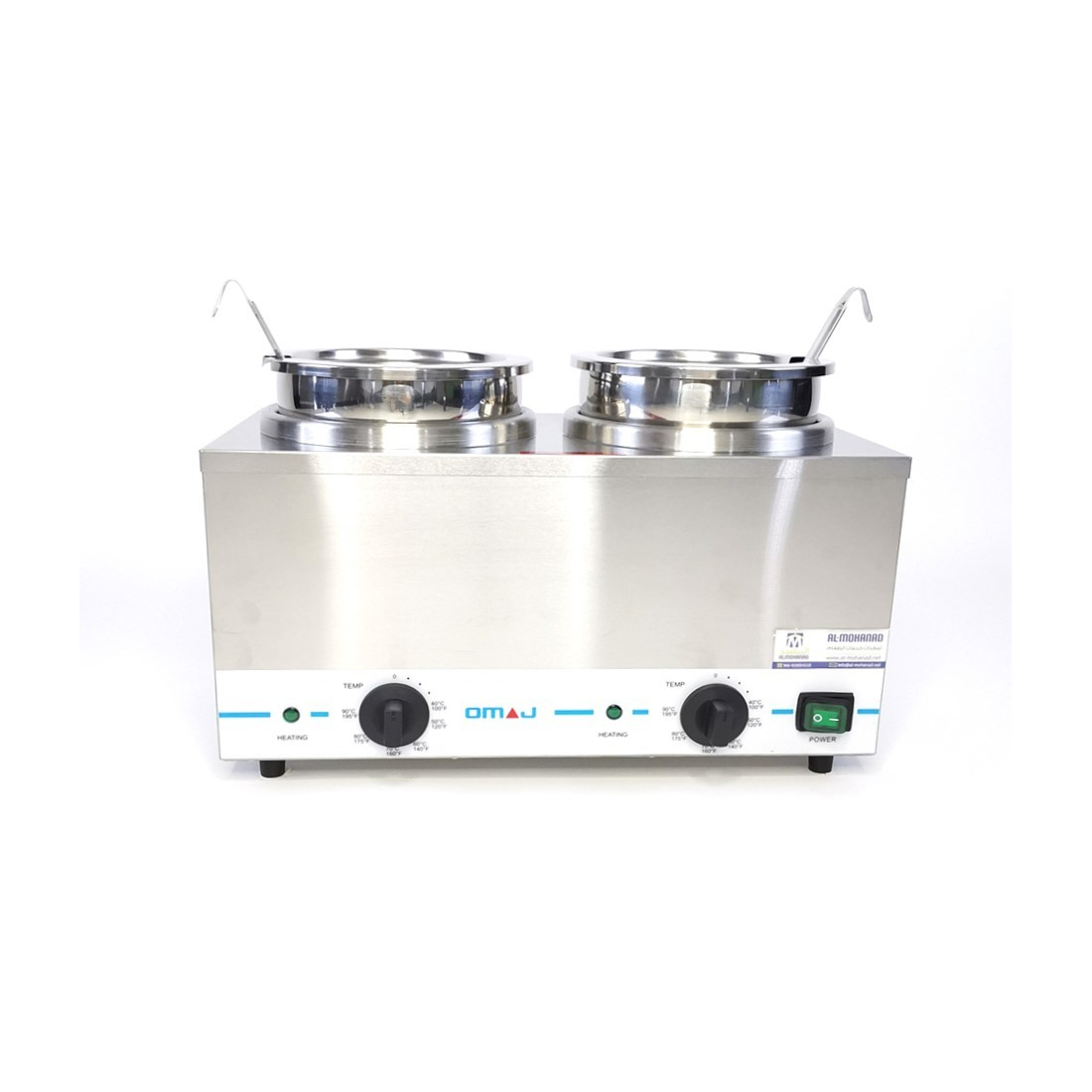 OMAJ ,FZ-04 2A, Double Food Steam Warmer|mkayn|مكاين