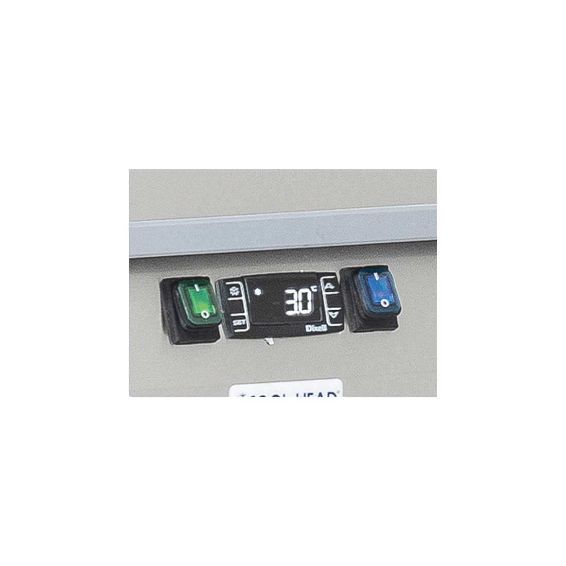 COOL HEAD ,QRG2100, 2 Glass Doors Chiller Counter|mkayn|مكاين