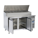 COOL HEAD ,SH2800, Pizza & Sandwiches Preparation Chiller With Two Doors - Depth 80 cm|mkayn|مكاين