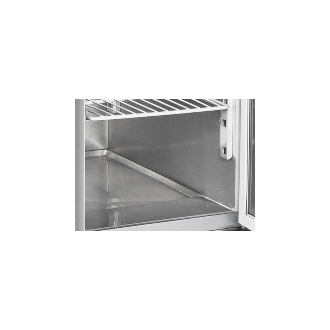 COOL HEAD ,CR45, Stainless Steel, Door, Saladette with Sliding Top|mkayn|مكاين