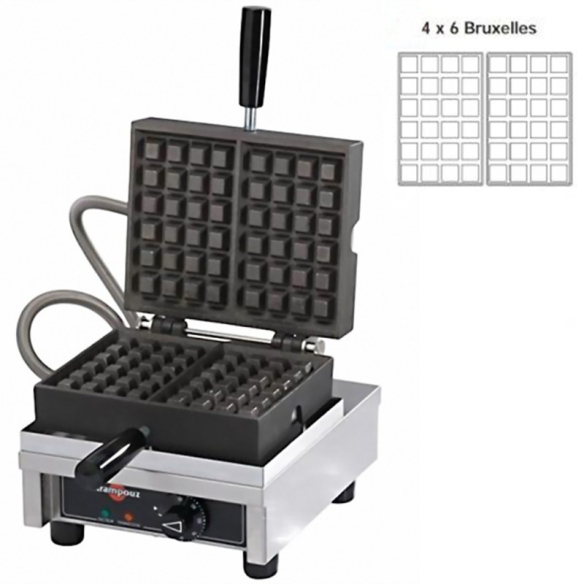 Krampoz ,WECABC, Electric Waffle Maker 4 x 6 Grid