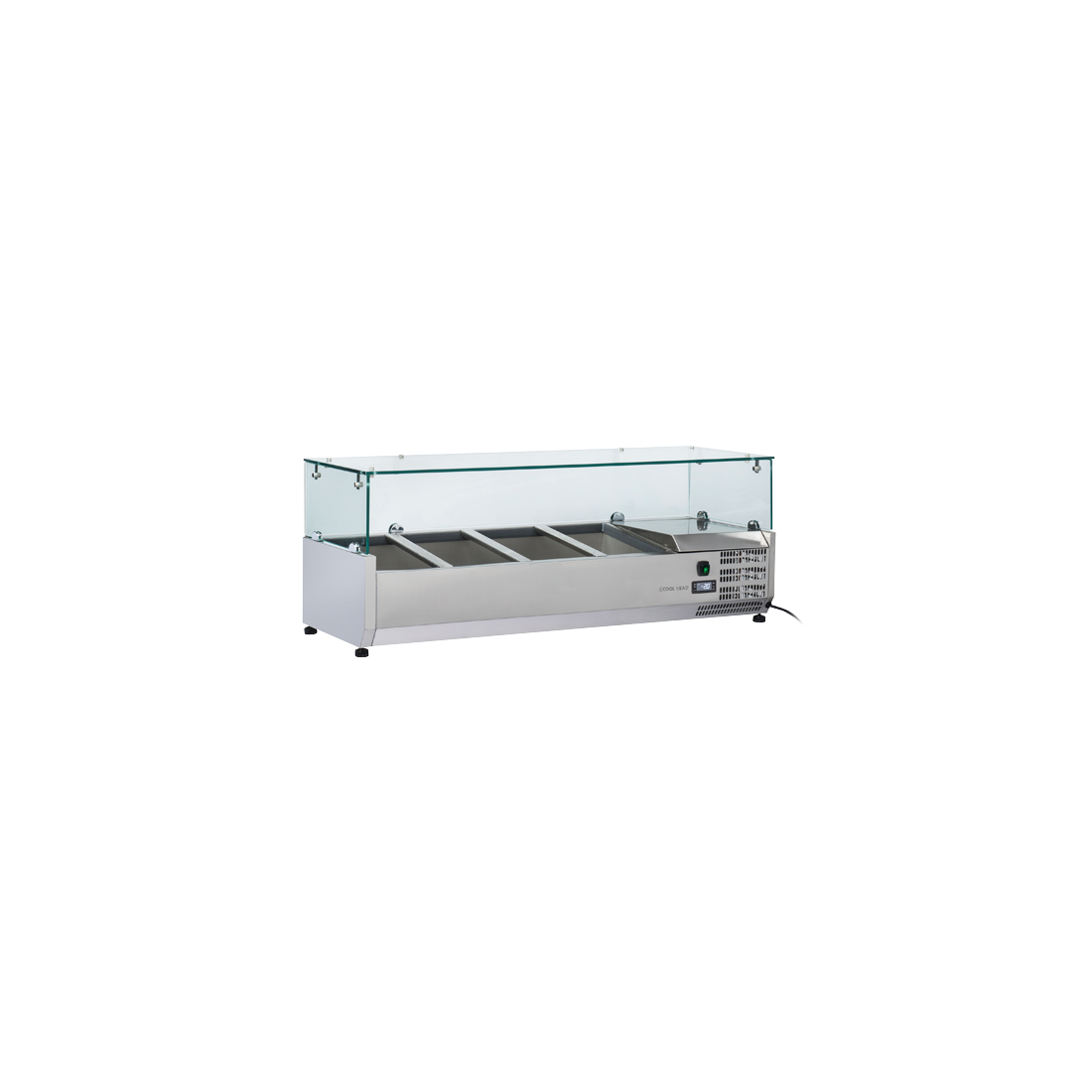 COOL HEAD ,VRX12/38, Horizontal Display Refrigerator with Glass Top|mkayn|مكاين