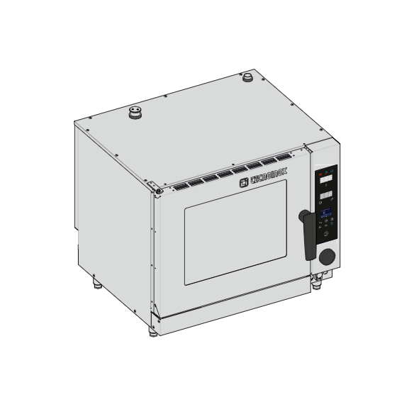 Tecnoinox ,EOB06D, Electric Direct Steam Convection Oven 6 Shelves 60x40cm