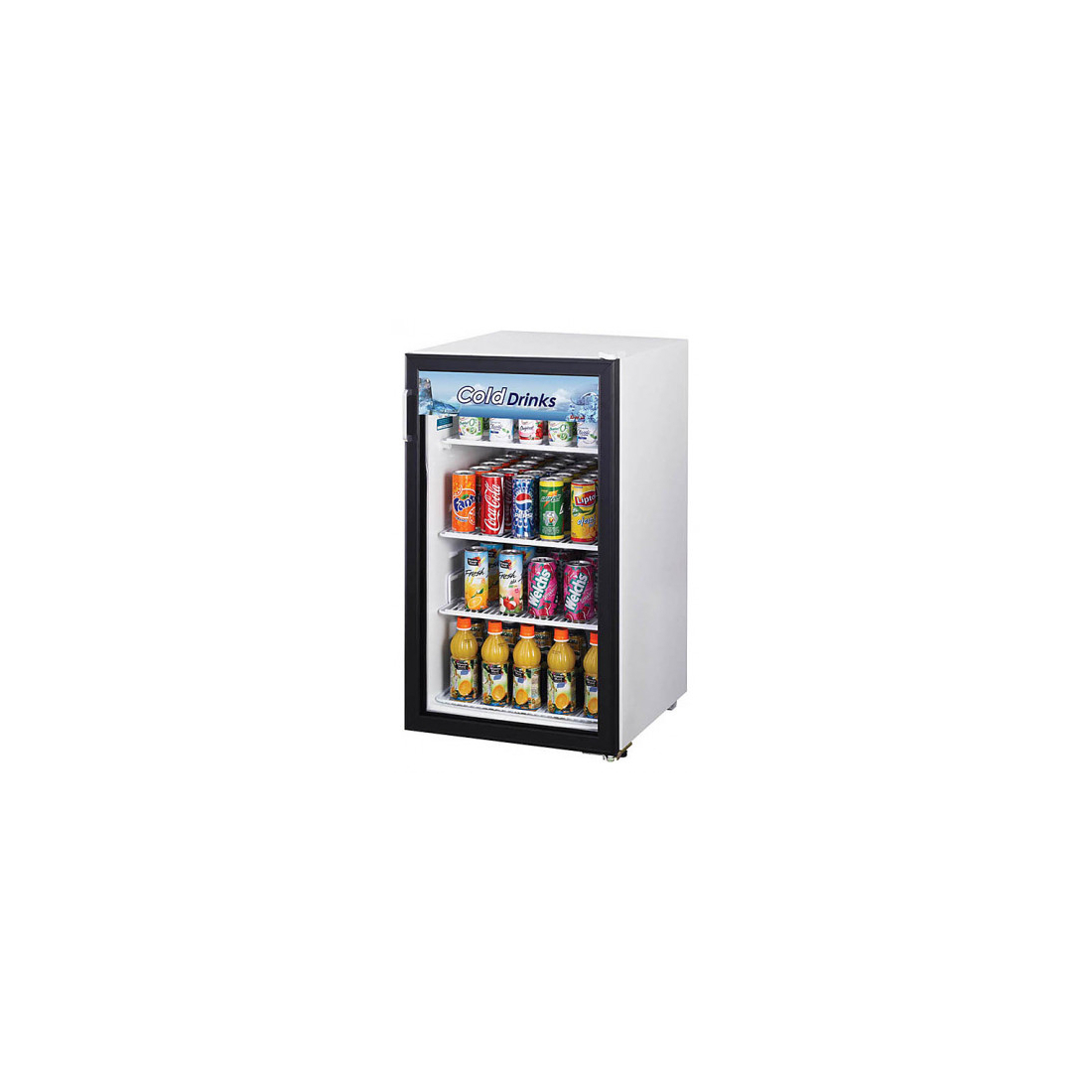 Turbo Air ,FRS-145R, Single Glass Door Refrigerated Showcase 123L/4.5 cu.ft., LED Lighting,Swing Door|mkayn|مكاين