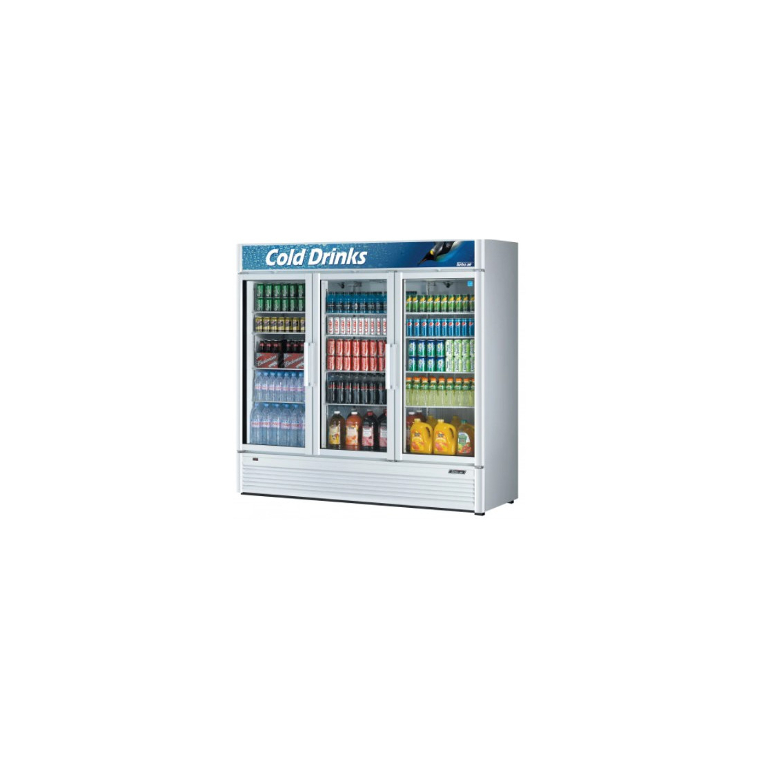 Turbo Air ,FRS-1300R, Three Glass Door Refrigerated Showcase 1850L|mkayn|مكاين