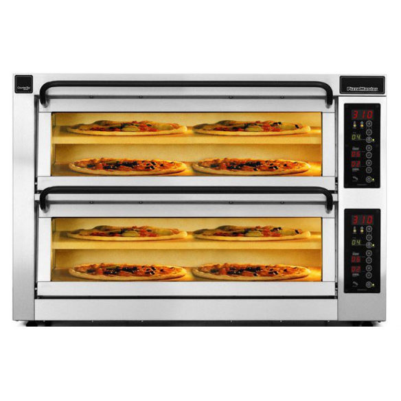 PizzaMaster ,PM402ED-2DW, CounterTop Pizza Oven 2 Units, 4 Stones|mkayn|مكاين