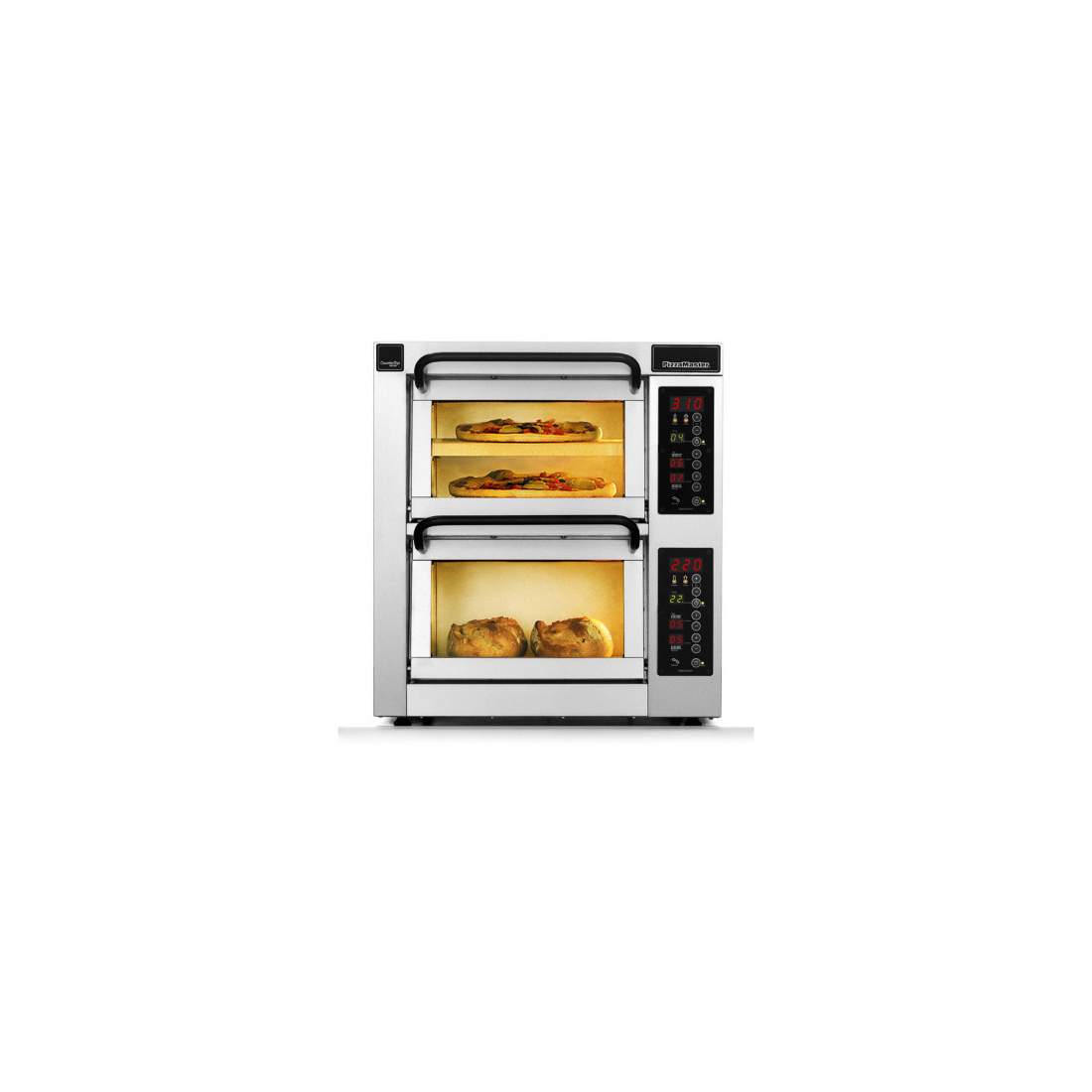 PizzaMaster ,PM352ED-1, Countertop Electric Pizza Oven 2 Units, 3 Stones|mkayn|مكاين