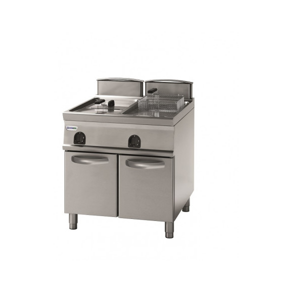 Tecnoinox ,FRV87FG9T, High-Capacity Freestanding with Cabinet Double Gas Deep Fryer 34L Total|mkayn|مكاين