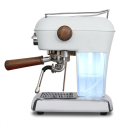 ASCASO ,DR.549, 1 Group Coffee Machine DREAM PID White with Wooden Handles|mkayn|مكاين