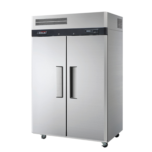 Turbo Air ,KR45-2, Stainless Steel Reach-In Two Solid Swing Doors Top-Mounted Refrigerator 1215L