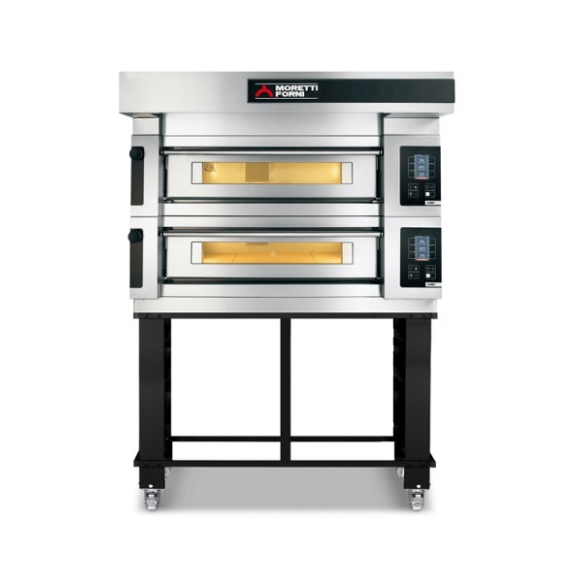 Moretti Forni ,P60E, Two-tier bread, pizza and pastry oven with electric steam on the table