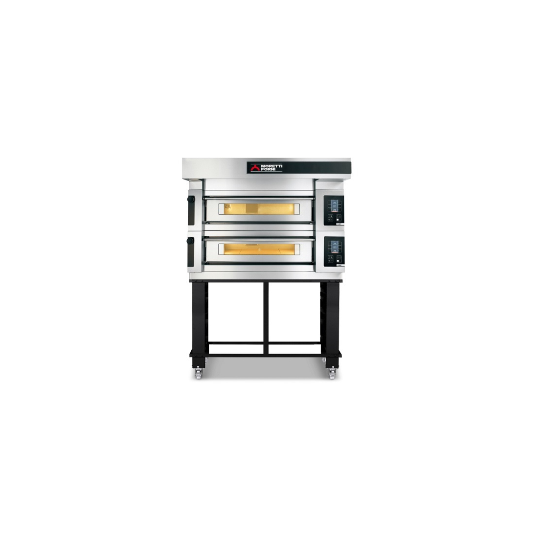 Moretti Forni ,P60E, Two-tier bread, pizza and pastry oven with electric steam on the table