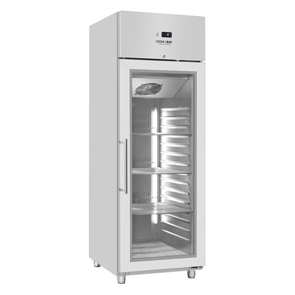 Cool head ,QRG6, Single Door Free Standing Glass Refrigerator