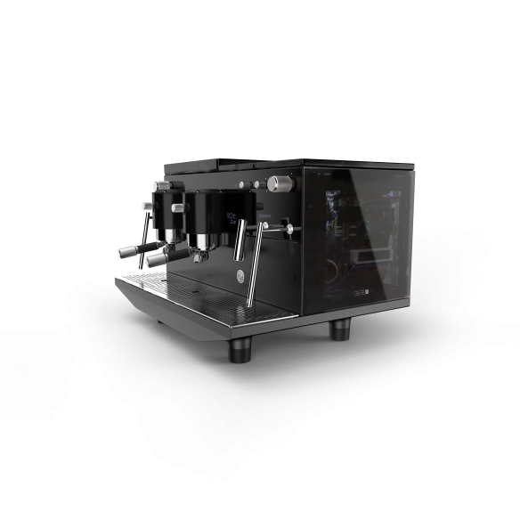 IBERITAL VISION Smart 2 Grous Espresso Machine - Black Glass