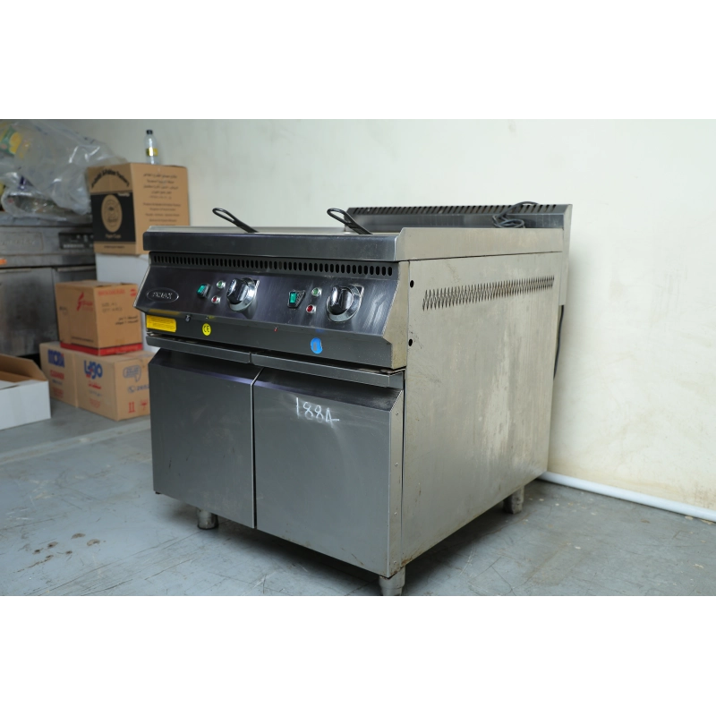 Used Pimak 2-basin gas fryer 24*2 litres