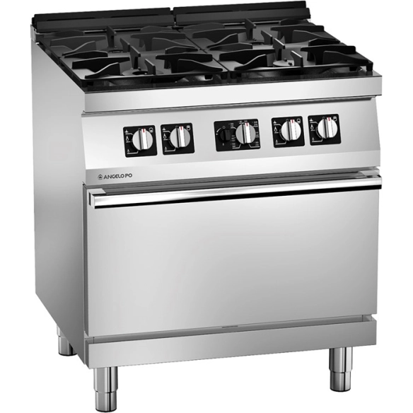 Angelopo ,1S1FA0G, 4 Burner Gas Range On Gas Static Oven Line 70|mkayn | مكاين